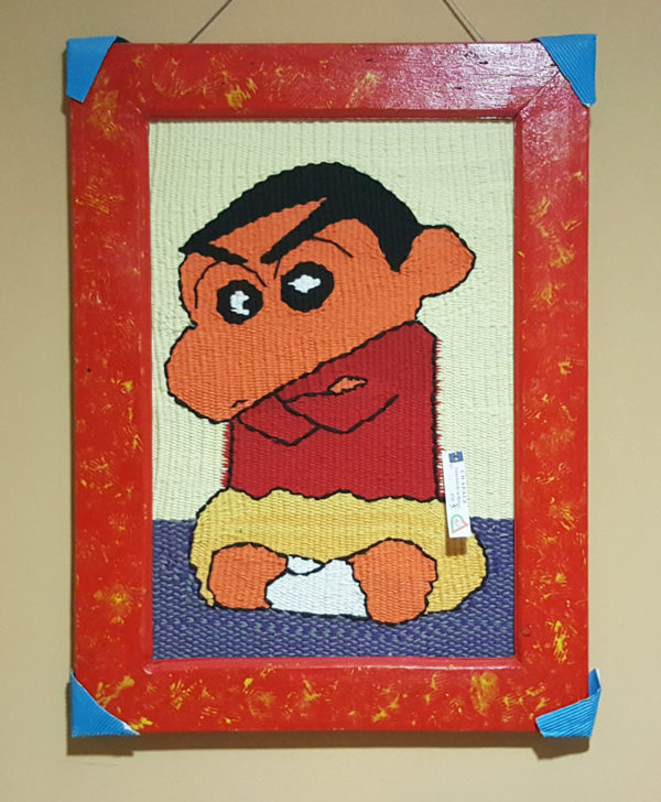 tienda tapices artesanales-tapiz shin-chan hecho a mano-APACE Talavera